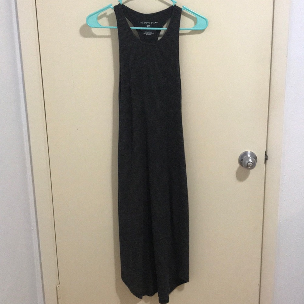 Long dark grey dress